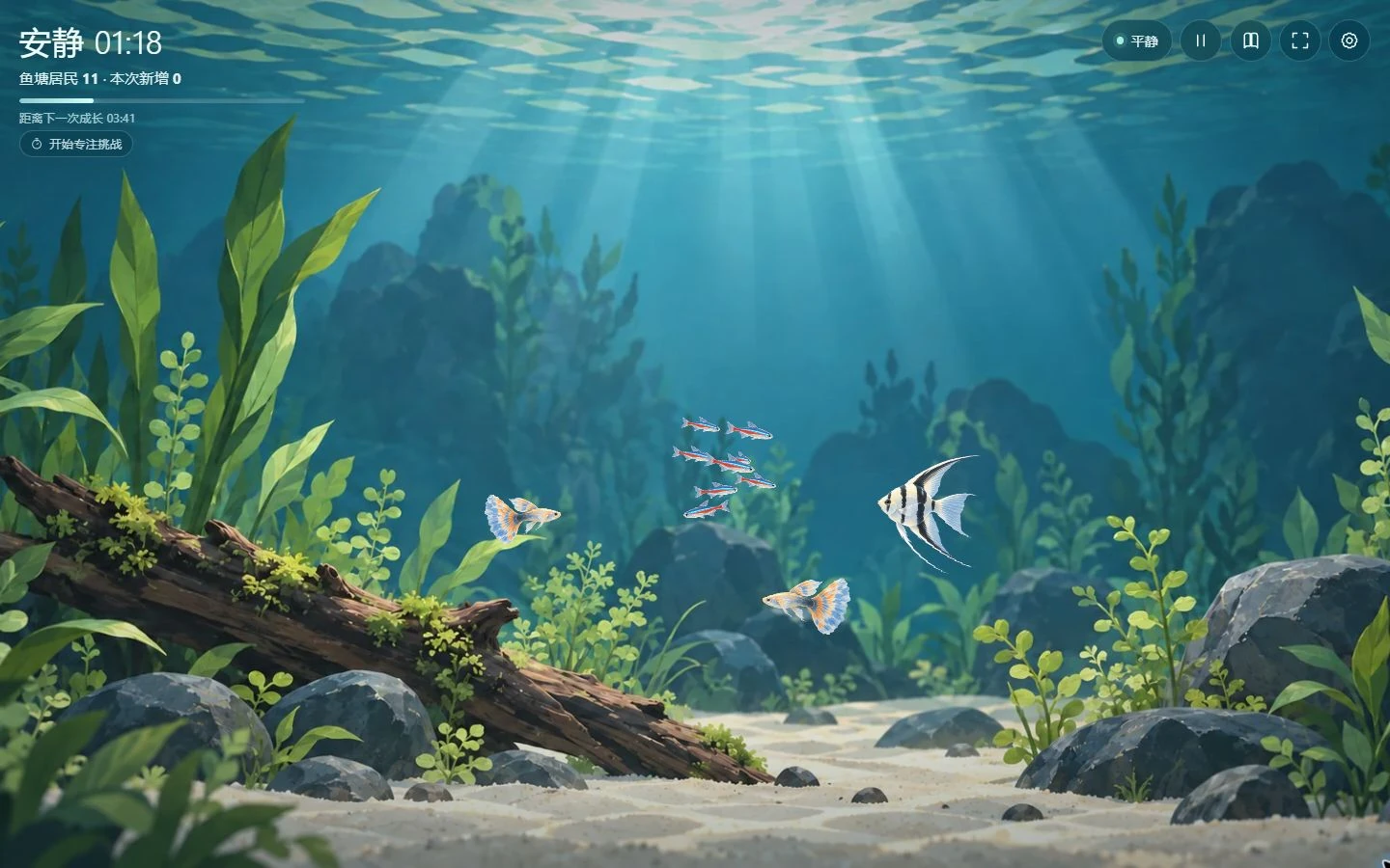 Electronic Fish 2.0 当前正式版本的默认初始状态